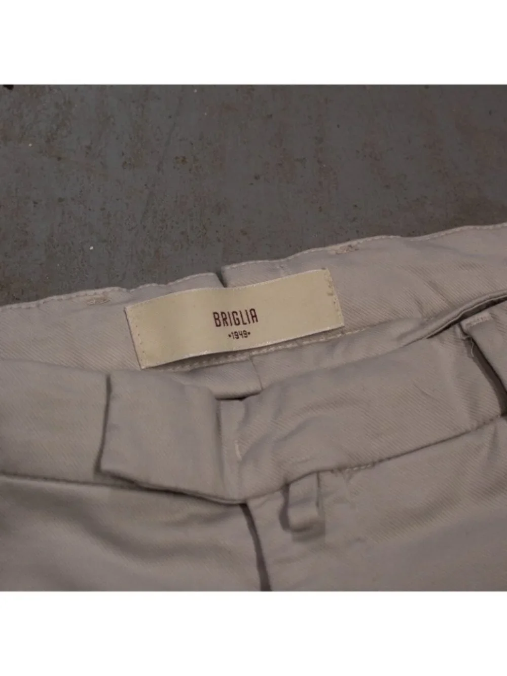 Briglia 1949 Stretch Chinos Mens Pants Stretch Cotton Slim Fit Italy Tan 32x29